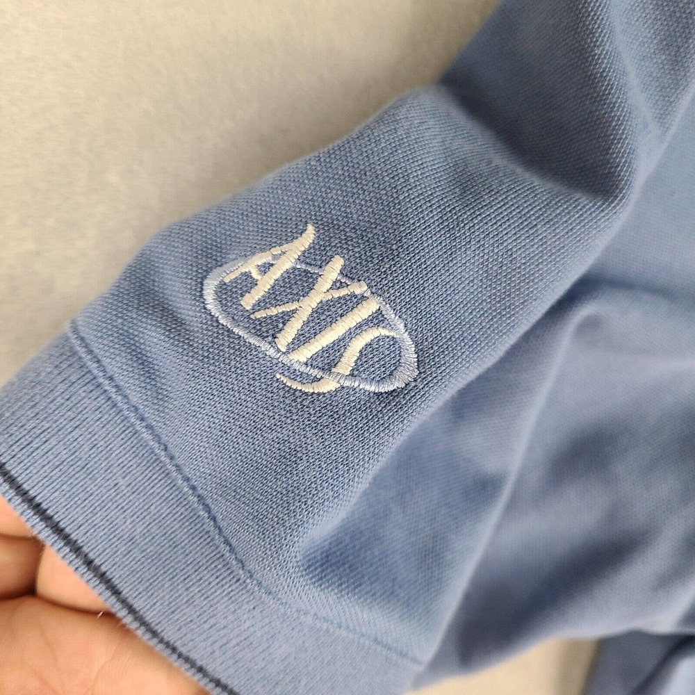 Nike Golf‎ Polo Shirt Men’s Medium Blue Dri-Fit Short Sleeve Logos Embroidered - Picture 6 of 12